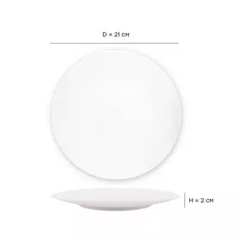 Тарелка 21см Via by R&amp;B фарфор 89059