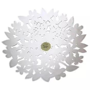 Тарелка 29,5*4,2см ажурная Absolut Home белая 1109