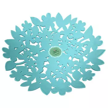 Тарелка 29,5*4,2см ажурная Absolut Home голубая 1109