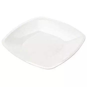 Тарелка квадратная 18 см 3 шт буфет белая