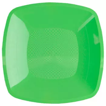 Тарелка квадратная 18 см 3 шт буфет салатовая