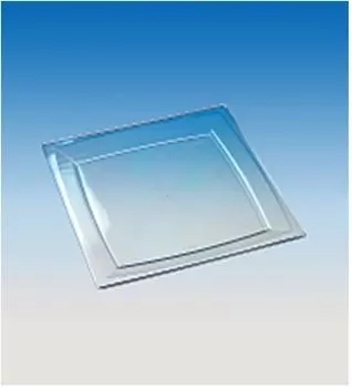 Тарелка квадратная 23,5см 6шт плоская прозрачная