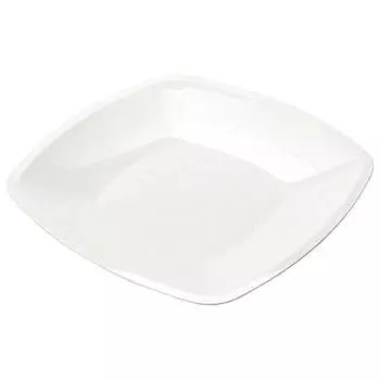 Тарелка квадратная 23 см 3 шт буфет белая