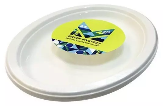 Тарелка овальная мистерия 6 шт сахарный тросник