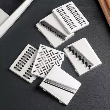 Терка 6 насадок пластик белый 2947246