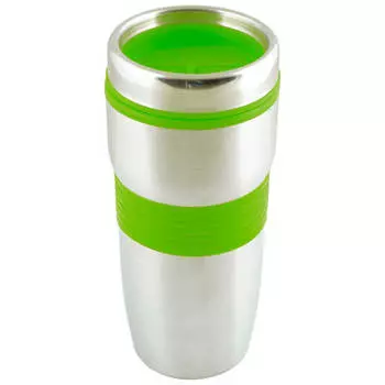 Термокружка Mallony 450мл нержавеющая сталь зеленый/оранжевый s450-2ac 74030