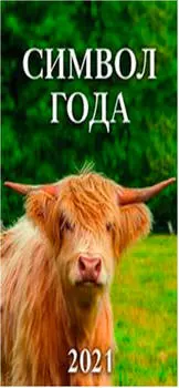 Календарь настенный перекидной 2021 год 170*250 символ года быка 3