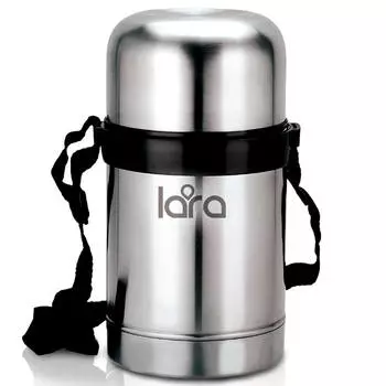 Термос 750 мл лара сталь широкая горловина lr04-51