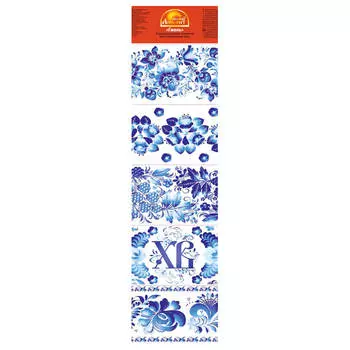 Термоусадочная этикетка гжель