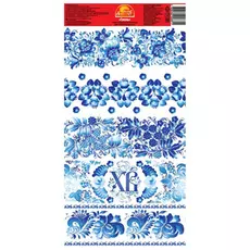 Термоусадочная этикетка гжель