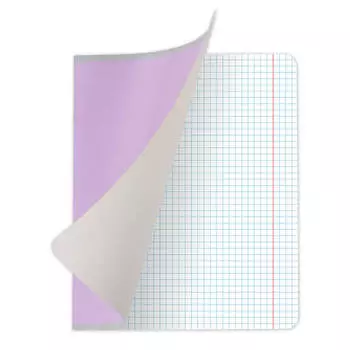 Тетрадь 12л клетка Юнландия классическая сиреневая 105640