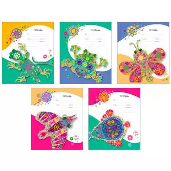 Тетрадь 18л клетка проф-пресс ассорти 81494