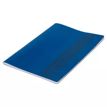 Тетрадь 40 л клетка брауберг митрополис скоба обложка пластик синий а4 403403