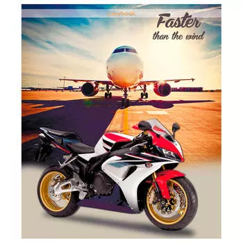 Тетрадь 48л клетка проф-пресс мотоцикл и самолет 48-0669