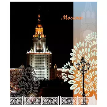 Тетрадь 96л а4 клетка Проф-Пресс город 96-7935