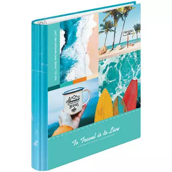 Тетрадь на кольцах 120 л клетка артспейс путешествия глянцевая ламинация а5 321620