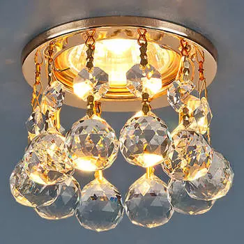 Точечный светильник Elektrostandard 2051 mr16 золото прозр