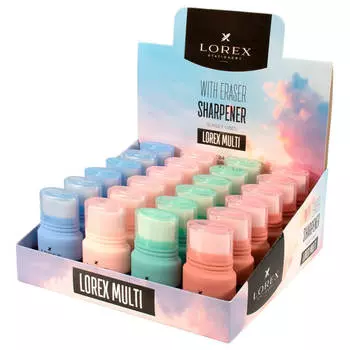 Точилка лорекс мульти закатные флюиды с ластиком