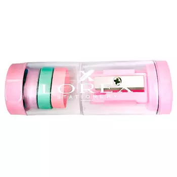 Точилка-тубус Lorex хлопковое облако с ластиком