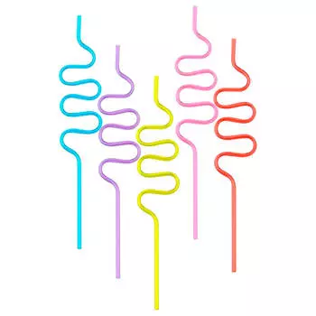 Трубочки для коктейля зигзаг 5шт МультиДом 26см yd13-156