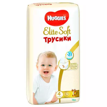 Трусики-подгузники Huggies Elite Soft 42шт 9-14кг 4
