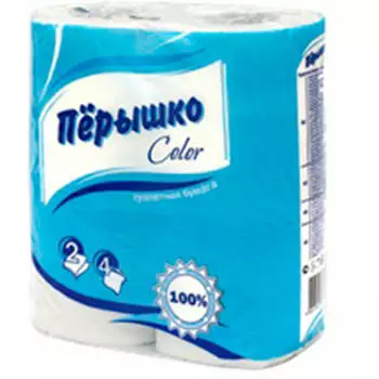 Туалетная бумага Перышко 4шт 2-х слойная