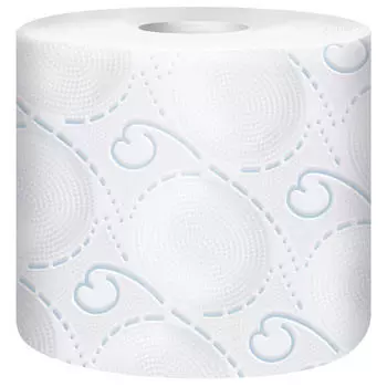 Туалетная бумага Zewa Deluxe Белая, 3 слоя, 4 рулона