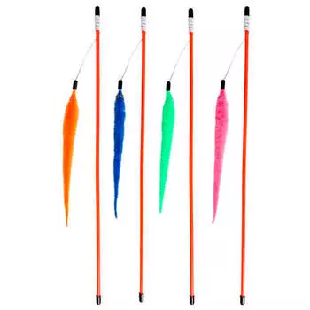 Удочка-дразнилка неоновый хвостик