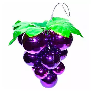 Украшение елочное виноградная гроздь фиолетовая глянцевая sy18cbd-143