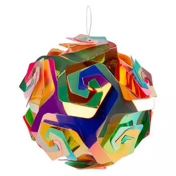Украшение новогоднее магик тайм мультиколор шар пвх 10 x10 x10 см 86197