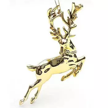 Украшение новогоднее магик тайм олень в золоте 11.5 x1x11.5 см 86714