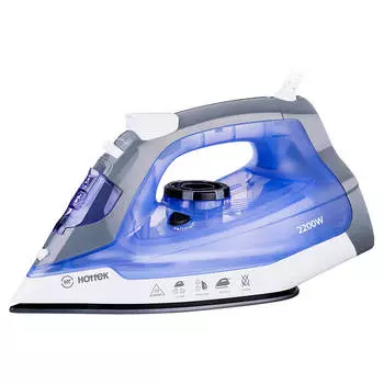 Утюг Hottek антипригарная подошва фиолетовый