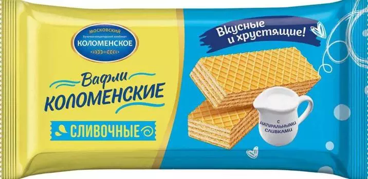 Вафли сливочные традиционные 200 г коломенское