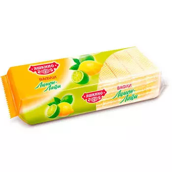 Вафли Яшкинские 300г лимон-лайм яшкинский