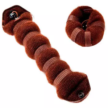 Валик для волос для создания прически пучок Блонд 23х4х4см