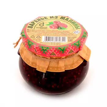 Варенье экофуд 440 г из малины