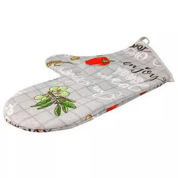 Варежка кухонная домвелл рогожка чили 3074/1