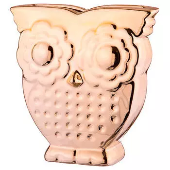 Ваза 13,5 см сова золото hy11-12f92022-g3