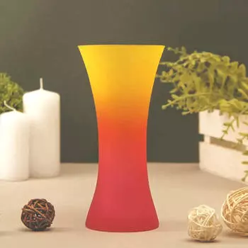 Ваза 18 см эвис весна радуга матовая стекло 1517487