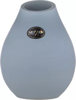 Ваза 19 см муза ева сатин грей 380-882