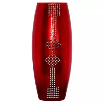 Ваза ксения красная ева гласс.
