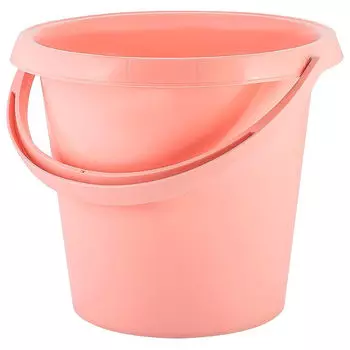 Ведро 10л Ampari пудровый pt9060