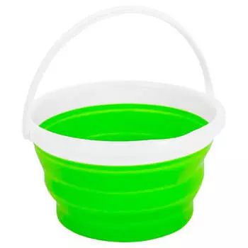 Ведро 10л Bradex складное круглое зеленое td 0318