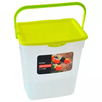 Ведро для шашлыка 6л Plast Team салатовый