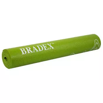 Коврик для йоги Bradex 173х61 с рисунком зеленый sf 0404