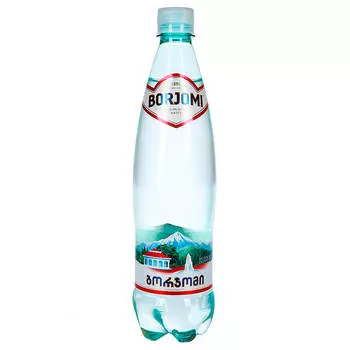 Вода минеральная боржоми 1л газ пл/б