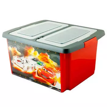 Ящик д/игрушек 30л полимербыт тачки самолеты 4348077