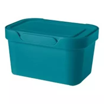 Ящик универсальный 18,9*13,2*11см бытпласт люкс 1,9л голубой