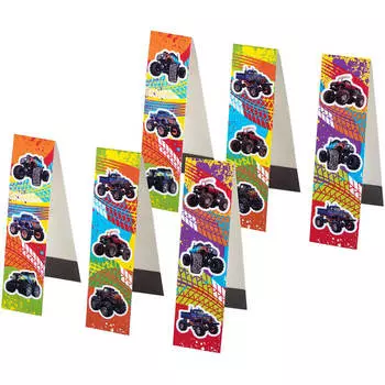 Закладки для книг с магнитом Юнландия монстр-трак 6шт 25x196мм 111636