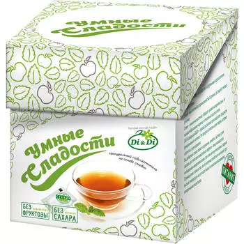 Заменитель сахара саше 50 г 50 шт умные сладости